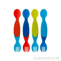 The First Years Two for One Toddler Utensils Colors May Vary (Pack of 4) - B019ZTB6PE